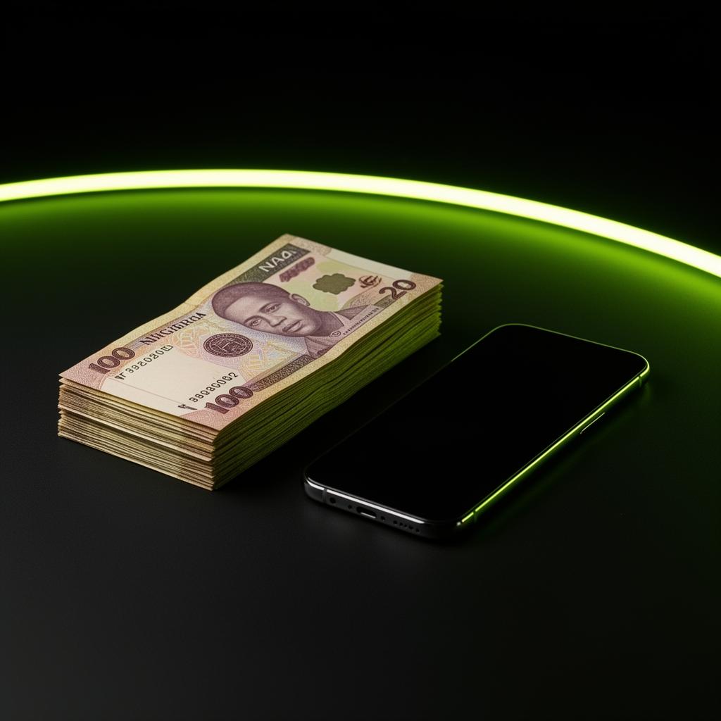 Naira notes next to a smartphone, illustrating instant money transfers