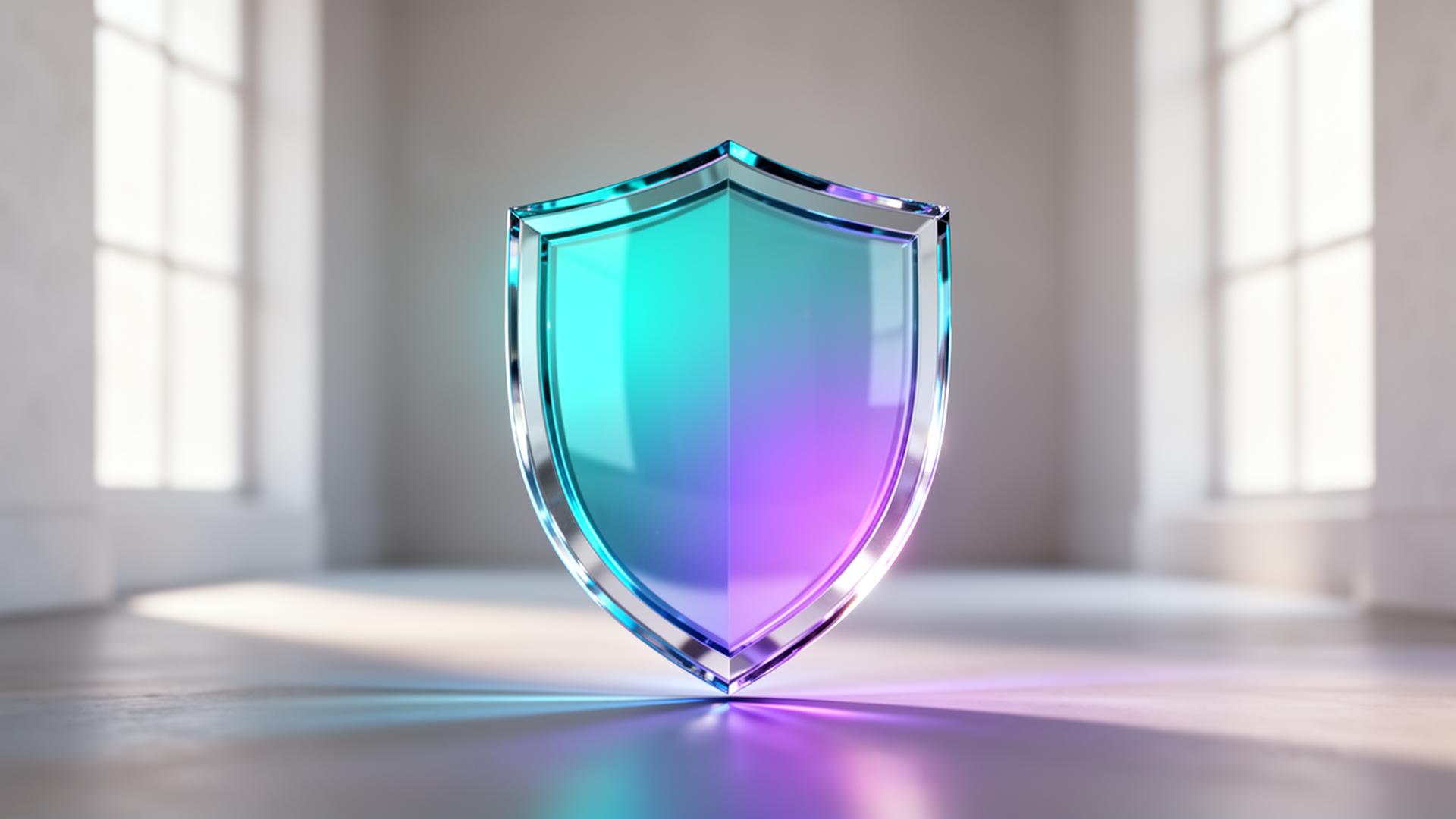 An abstract padlock illustration representing security